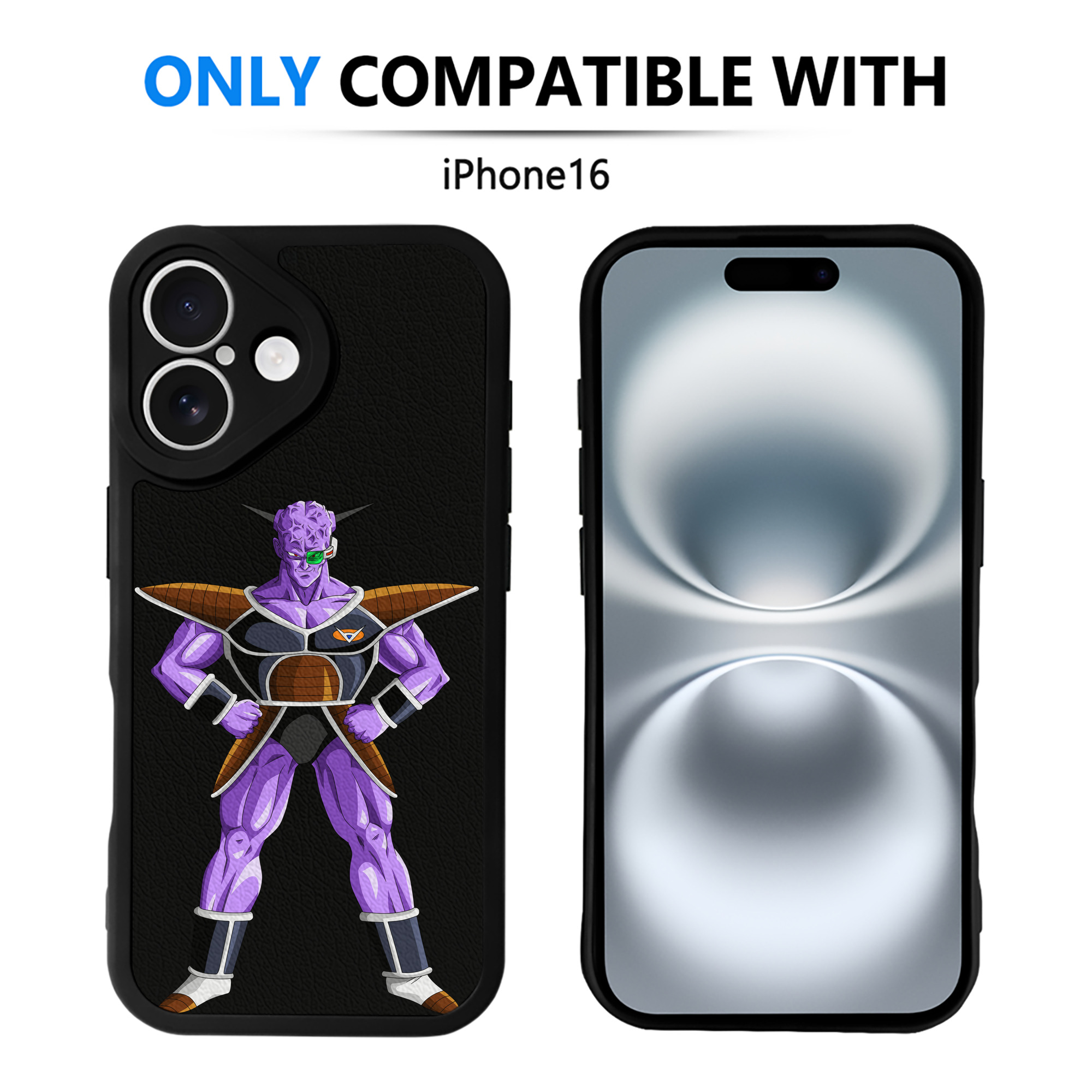 （画像用） ドラゴンボール DRAGON BALL 【iPhone 16シリーズ対応】シリコンスマホケース（レザー調） 材質：シリコン